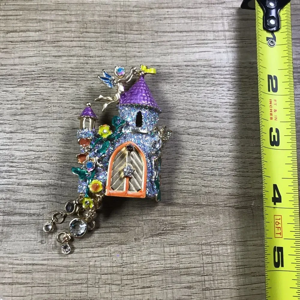 Fairy castle Austrian bezel crystals sparkly Rhinestones New Big kitchy princess